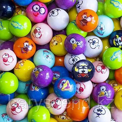 Жев. резинка 22 мм "Смешарики (с начинкой)" (286 шт/уп)