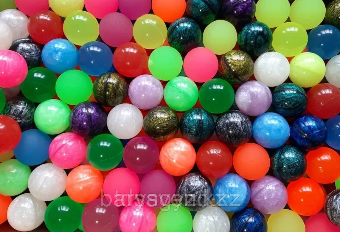 Мячи-прыгуны "Раскраска" 32 мм 100 шт/уп