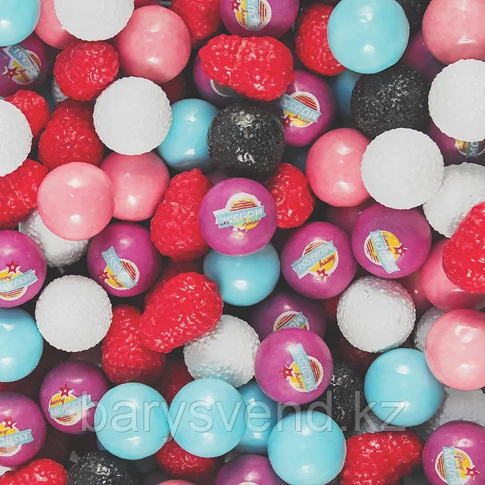Фигурная жев. резинка 23 мм "Ягодный мусс" (310 шт в уп)