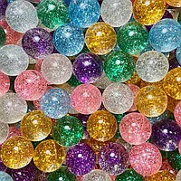 Мячи-прыгуны 32 мм Микс 10 "Блестящий" 100 шт/уп