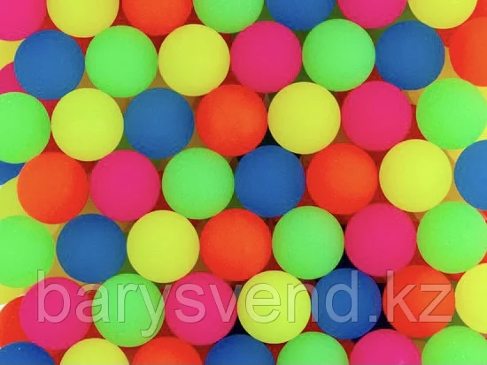 Мячи 25 мм "25TDS08 Неоновый шейк" (100 шт в уп)