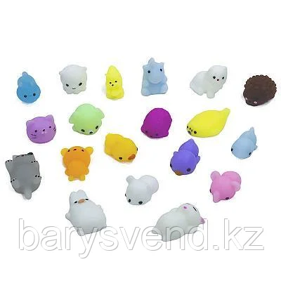 Игрушки в капсулах 34 мм "Мини Сквиши" (100 шт/уп) (цена за 1шт - 41,5тг)