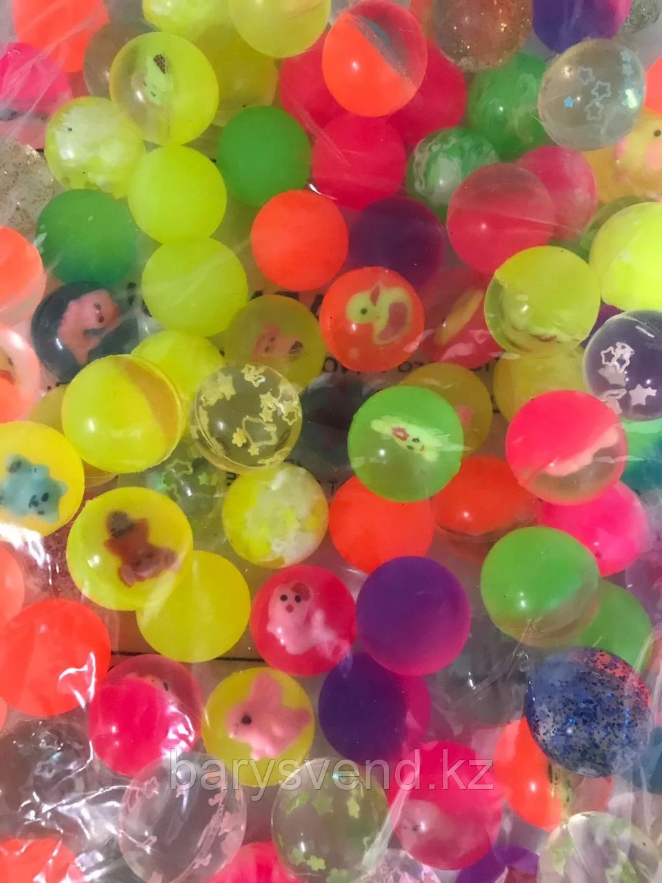 Мячи-прыгуны "Супер Микс" 25 мм (100шт в пачке)