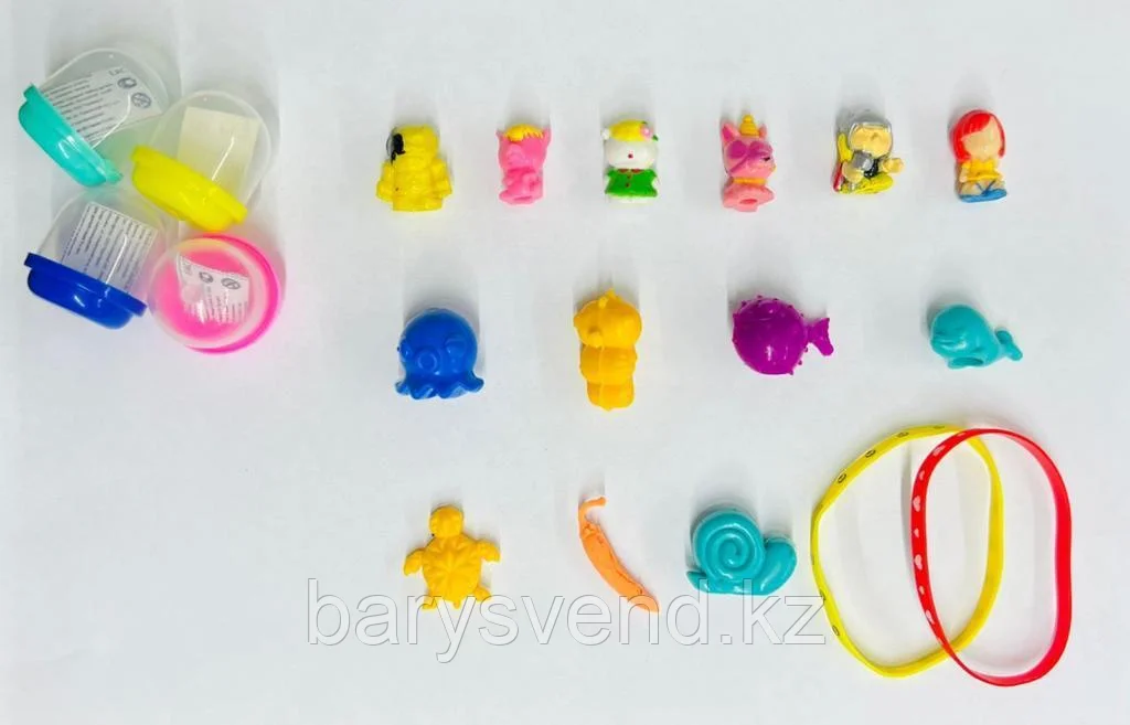 Игрушки в капсулах 28 мм "Ассорти" (100 шт в уп)