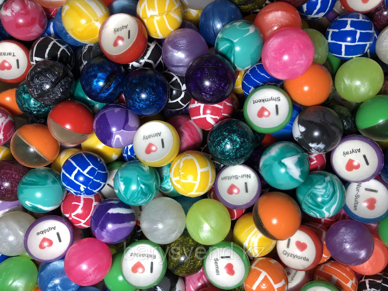 Мячи-прыгуны 25 мм "Найди свой город" 250 шт/уп