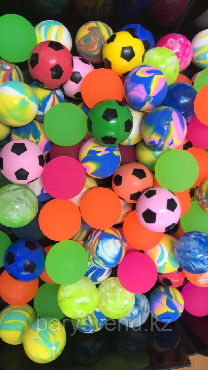 Мячи-прыгуны 32 мм  "Микс 8" 100 шт/уп
