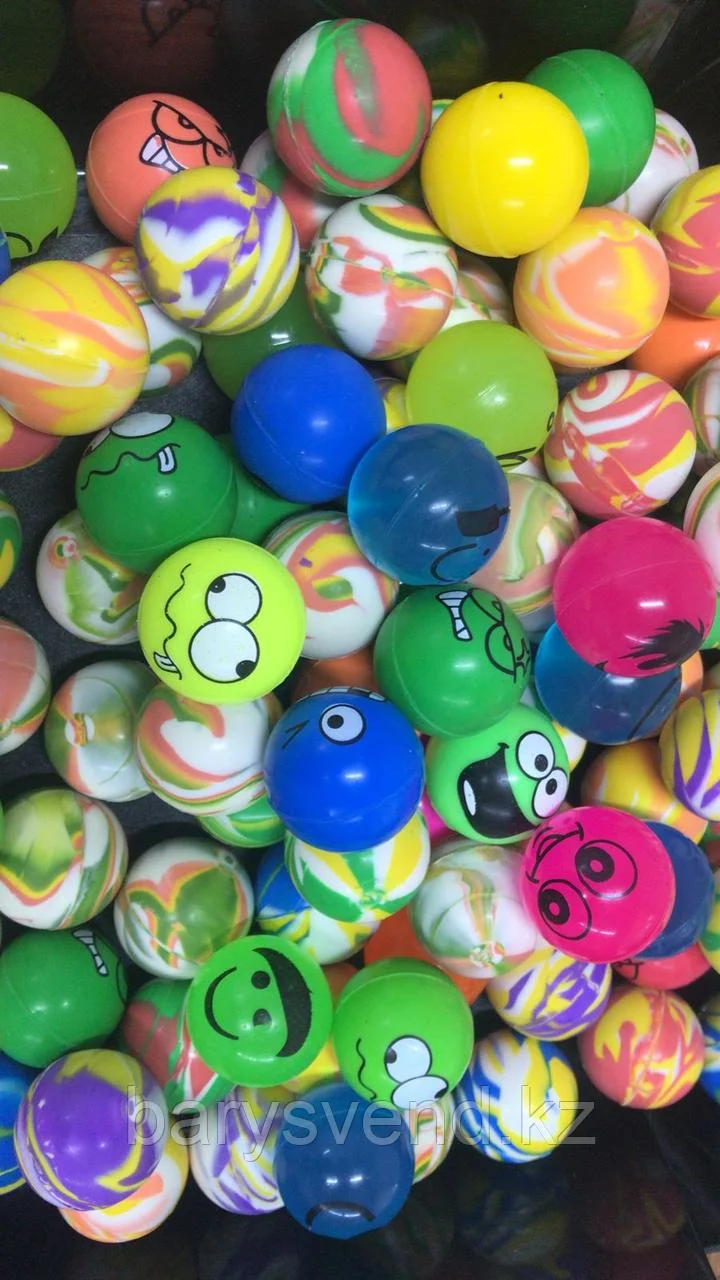 Мячи-прыгуны "Микс 7" 25 мм (в упаковке 100шт) (цена за 1шт - 21,5тг)