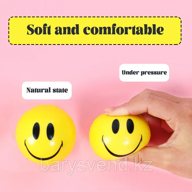 Мячи 45 мм "Эмоджи" (20 шт в уп) (цена за 1шт - 62,5тг)