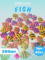 Игрушки для капсулы 34 мм "Fish" (200 шт/уп) (1шт - 43тг)