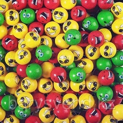 Жев. резинка 21 мм "Весёлая семейка "  200 шт/уп (ZED Candy) (цена за 1шт - 15тг)