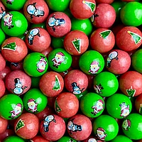 Жев. резинка 21 мм "Christmas Mix Gumball "  415 шт/уп (ZED Candy) (цена за 1шт - 16тг)