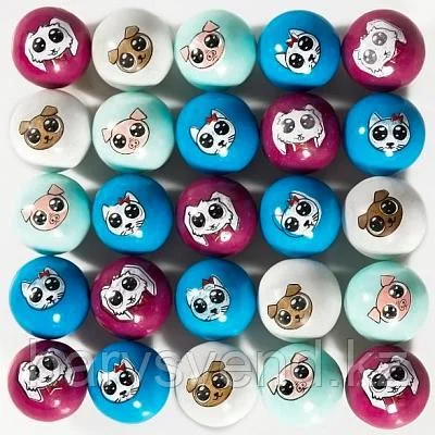 Жев. резинка "Няшки" 22 мм ZED Candy (286 шт/уп)