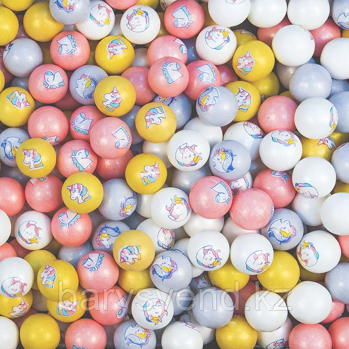 Жев. резинка 22 мм "Юникорн" 286 шт/уп (ZED Candy)